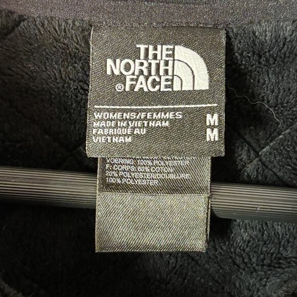 The North Face Womens Jacket Medium Black Caroluna Quilted Fleece Lined Coat - Picture 8 of 10